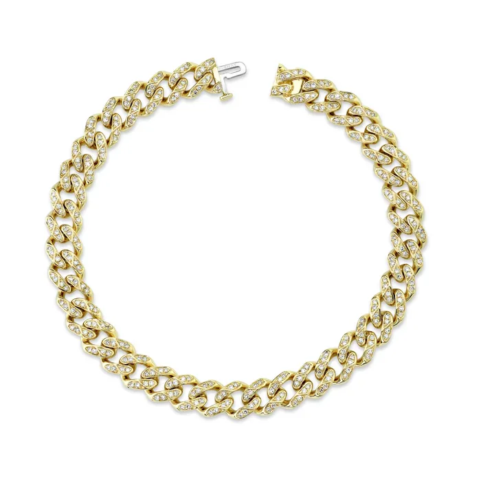 Bracelets SHAY JEWELRY READY TO SHIP MENS DIAMOND FLAT MEDIUM LINK BRACELET Bracelets SHAY JEWELRY READY TO SHIP MENS DIAMOND FLAT MEDIUM LINK BRACELET