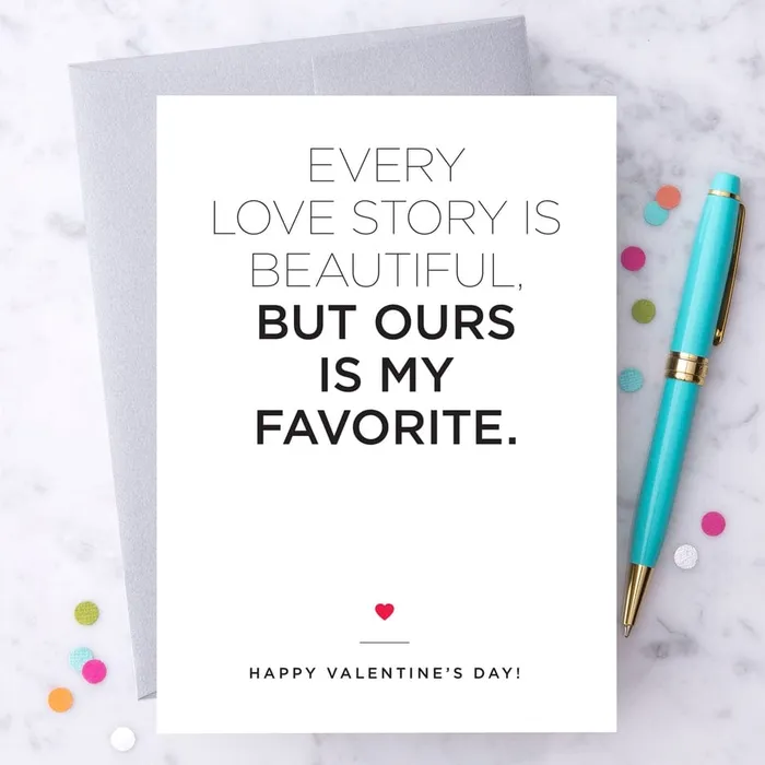 Design with Heart Design with Heart Every Love Story Is Beautiful Valentines Day Card Necklaces Design with Heart Design with Heart Every Love Story Is Beautiful Valentines Day Card Necklaces