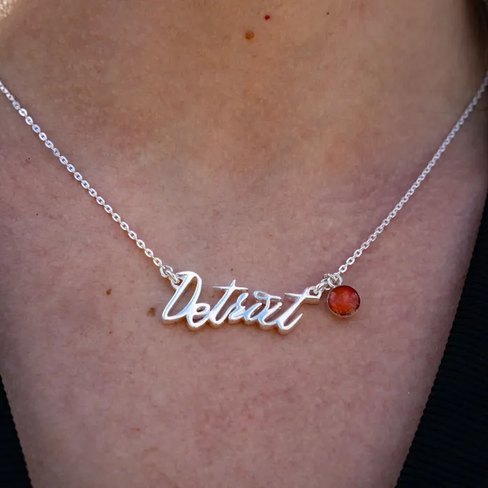 Detroit Necklace Joe Louis Edition Gold Joe Louis Arena Necklaces