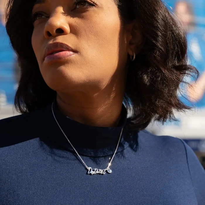 Detroit Necklace Lions Edition Silver Detroit Lions Necklaces