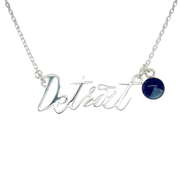 Detroit Necklace Lions Edition Silver Detroit Lions Necklaces