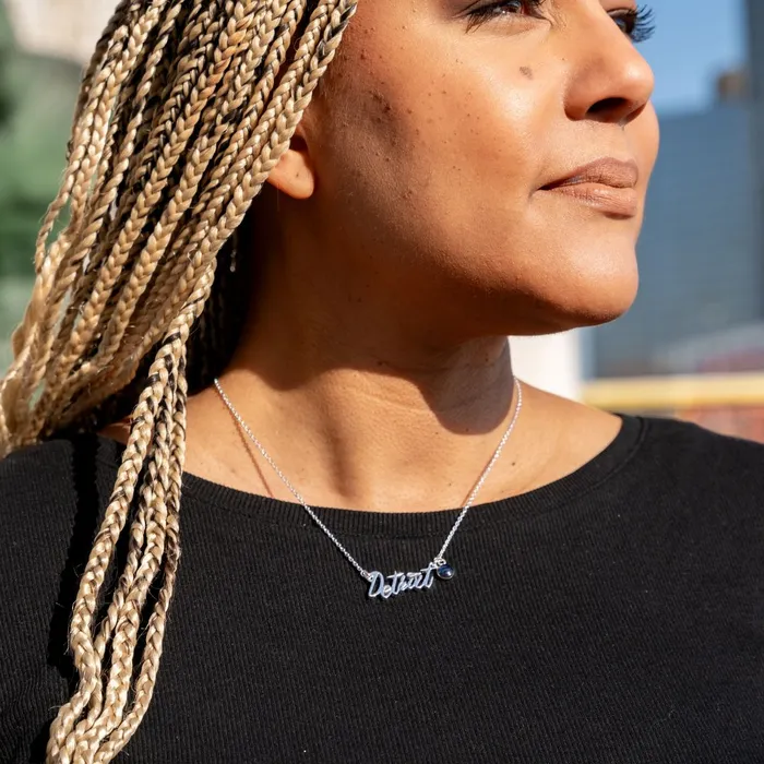 Detroit Pistons Necklaces Detroit Necklace Pistons Edition Gold