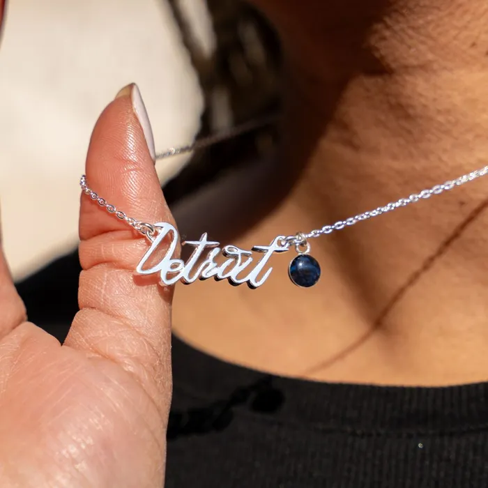 Detroit Pistons Necklaces Detroit Necklace Pistons Edition Gold
