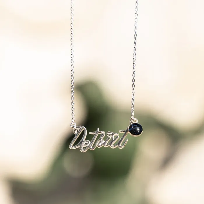 Detroit Pistons Necklaces Detroit Necklace Pistons Edition Gold