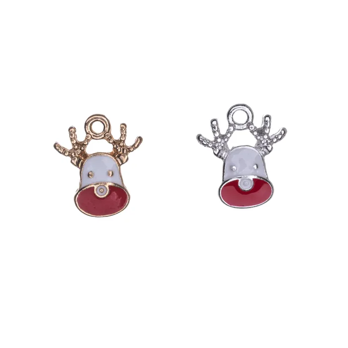 Earrings 125mm x 105mm Epoxy Christmas Reindeer Charm Made of Zinc Silver and 18k Gold Finishes Sold by the Piece K168 Continental Beads Earrings 125mm x 105mm Epoxy Christmas Reindeer Charm Made of Zinc Silver and 18k Gold Finishes Sold by the Piece K168 Continental Beads