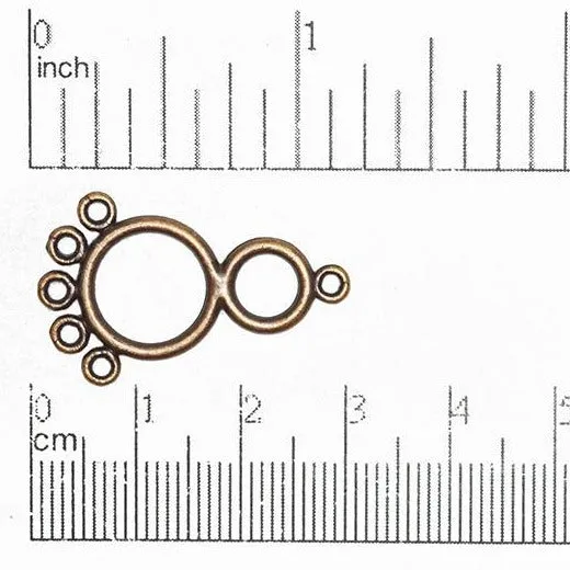 Earrings Continental Beads 27mm x 12mm 5to1 Infinity Symbol Chandelier Earring Made of Brass Sold Individually EW1347