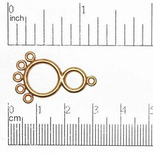 Earrings Continental Beads 27mm x 12mm 5to1 Infinity Symbol Chandelier Earring Made of Brass Sold Individually EW1347