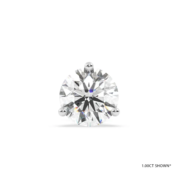 Earrings Howard Fine Jewellers 18KW Three Prong Diamond Stud Earrings