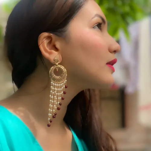Earrings justreal deal Afgani German Silver Oxidized Jhumki Earrings for Women DESIGN 105