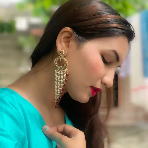 Earrings justreal deal Afgani German Silver Oxidized Jhumki Earrings for Women DESIGN 105