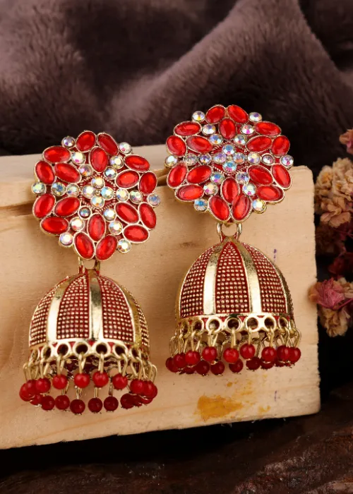 Earrings justreal deal Afgani German Silver Oxidized Jhumki Earrings for Women DESIGN 758 Earrings justreal deal Afgani German Silver Oxidized Jhumki Earrings for Women DESIGN 758