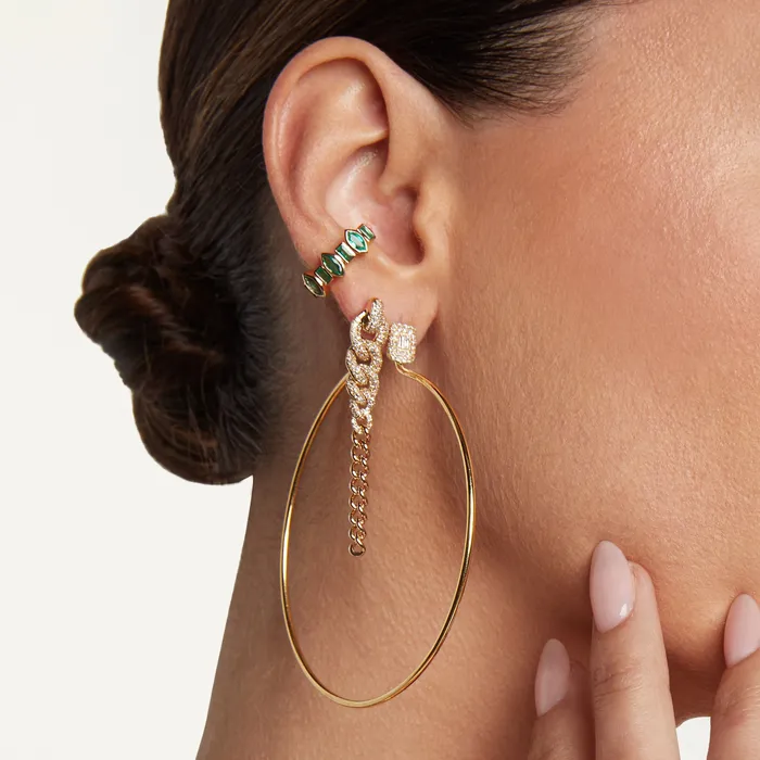 Earrings SHAY JEWELRY DIAMOND 2 IN 1 GRADUAL PAVE DROP EARRINGS