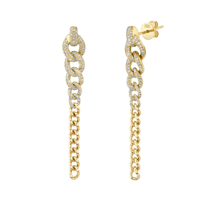 Earrings SHAY JEWELRY DIAMOND 2 IN 1 GRADUAL PAVE DROP EARRINGS