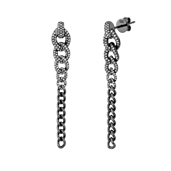 Earrings SHAY JEWELRY DIAMOND 2 IN 1 GRADUAL PAVE DROP EARRINGS