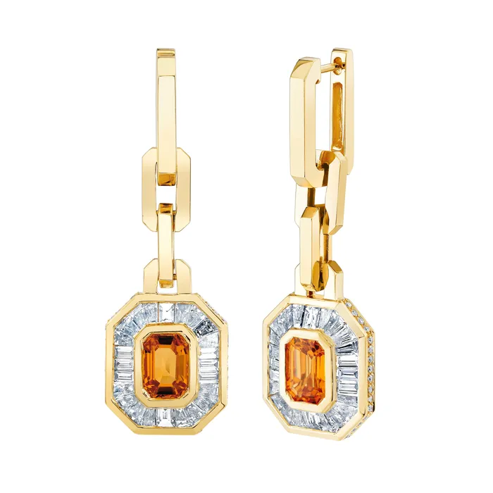 Earrings SHAY JEWELRY READY TO SHIP YELLOW SAPPHIRE DIAMOND HALO MINI DECO DROP EARRINGS Earrings SHAY JEWELRY READY TO SHIP YELLOW SAPPHIRE DIAMOND HALO MINI DECO DROP EARRINGS