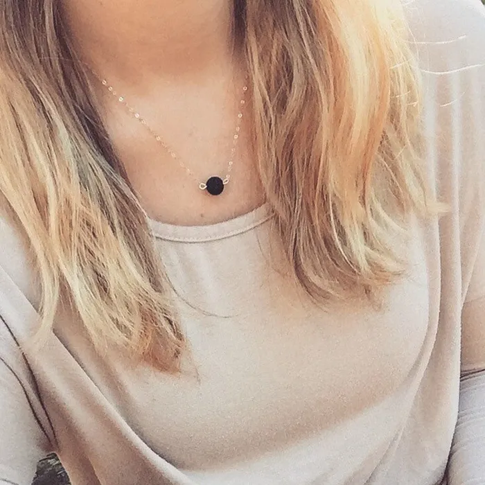 eostre collections Aura Aromatherapy Stone Necklace Necklaces