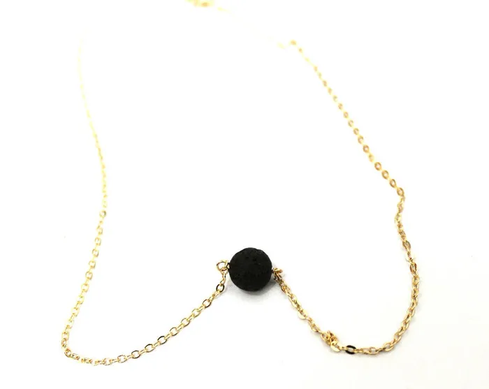 eostre collections Aura Aromatherapy Stone Necklace Necklaces
