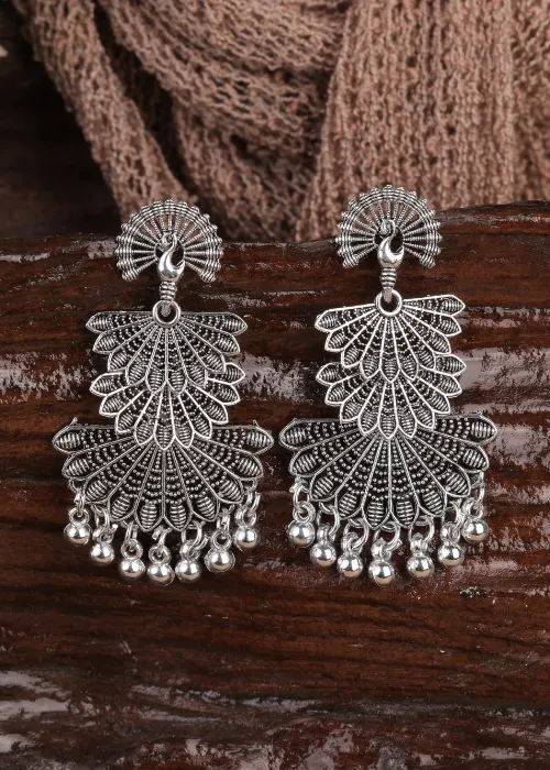 justreal deal Afgani German Silver Oxidized Jhumki Earrings for Women DESIGN 1046 Earrings justreal deal Afgani German Silver Oxidized Jhumki Earrings for Women DESIGN 1046 Earrings