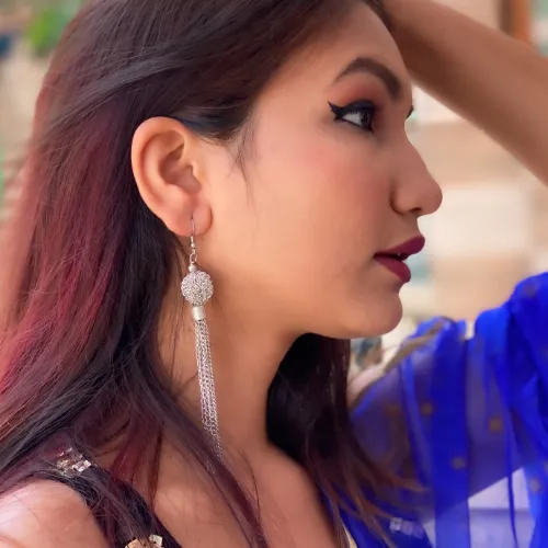 justreal deal Earrings Afgani German Silver Oxidized Jhumki Earrings for Women DESIGN 344