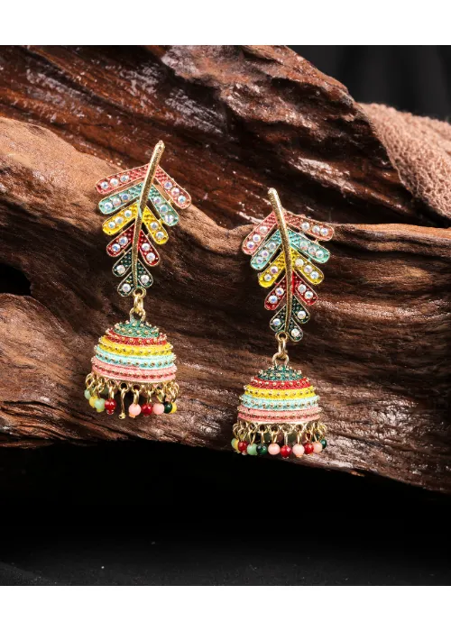 justreal deal Earrings Afgani German Silver Oxidized Jhumki Earrings for Women DESIGN 912