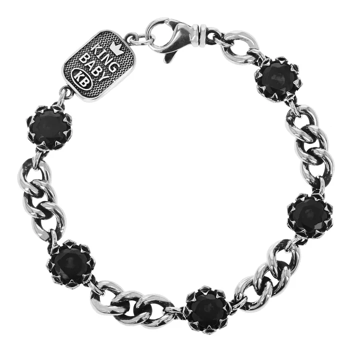 King Baby Bracelets Crowned Onyx Bracelet
