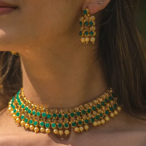 Kundan Traditional Necklace Jewellery Set for Women DESIGN 201 justrealdealcom Necklaces Kundan Traditional Necklace Jewellery Set for Women DESIGN 201 justrealdealcom Necklaces