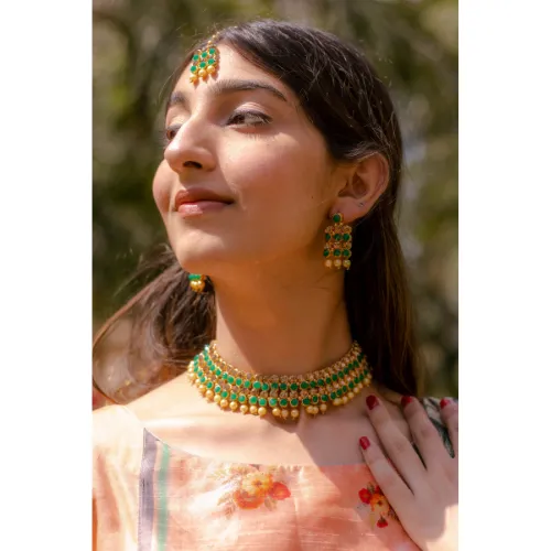 Kundan Traditional Necklace Jewellery Set for Women DESIGN 201 justrealdealcom Necklaces