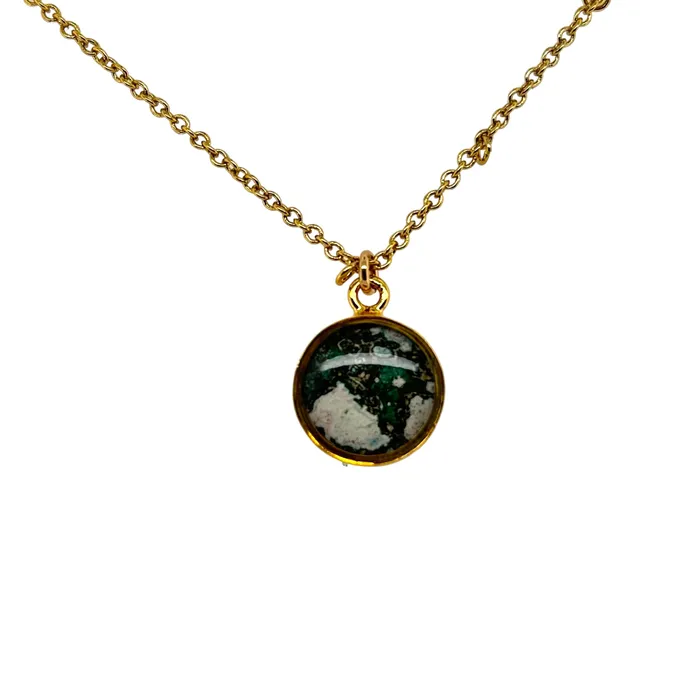 Michigan State Campus Rock Necklaces Amy Necklace Gold