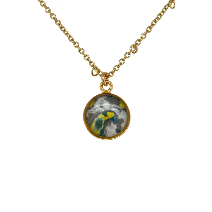Michigan State Campus Rock Necklaces Amy Necklace Gold