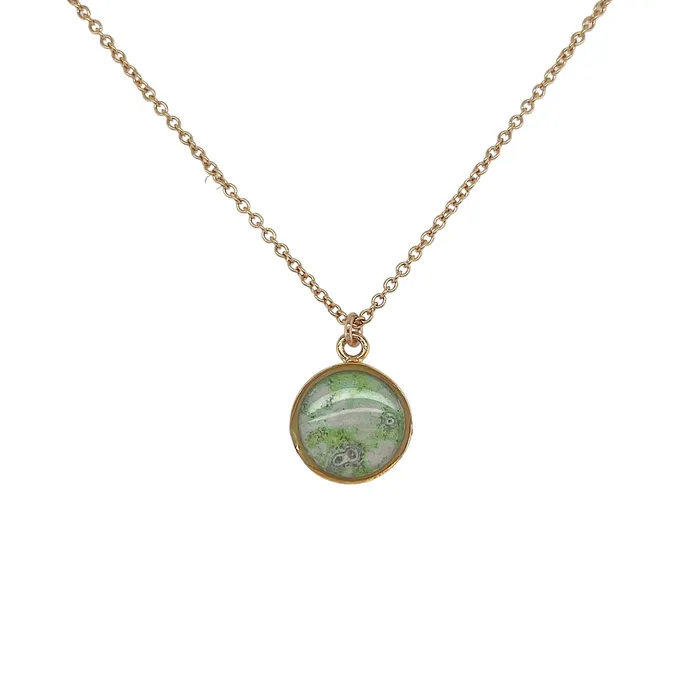 Michigan State Campus Rock Necklaces Amy Necklace Gold