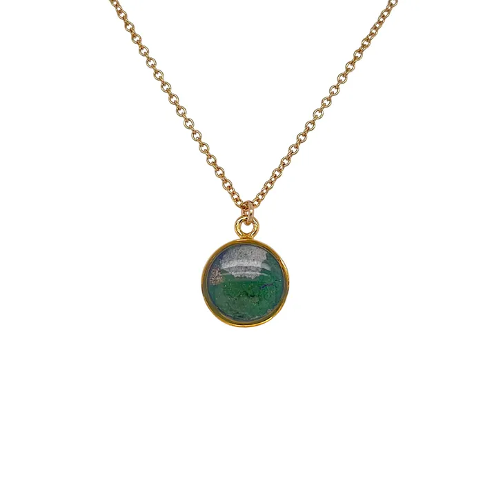Michigan State Campus Rock Necklaces Amy Necklace Gold