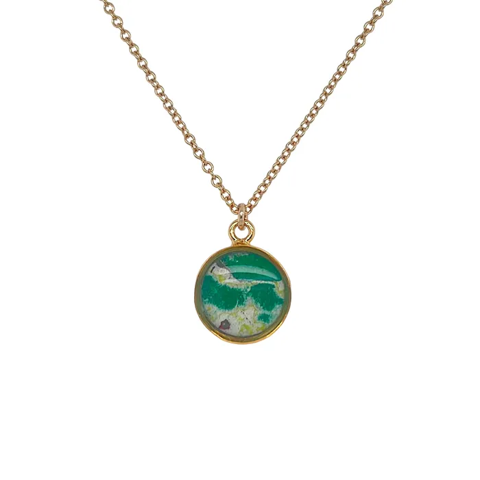 Michigan State Campus Rock Necklaces Amy Necklace Gold