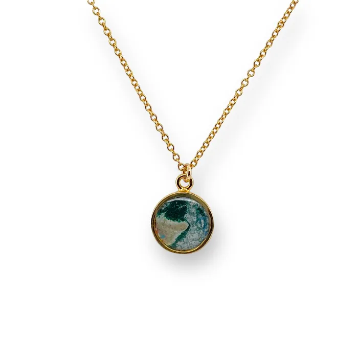 Michigan State Campus Rock Necklaces Amy Necklace Gold