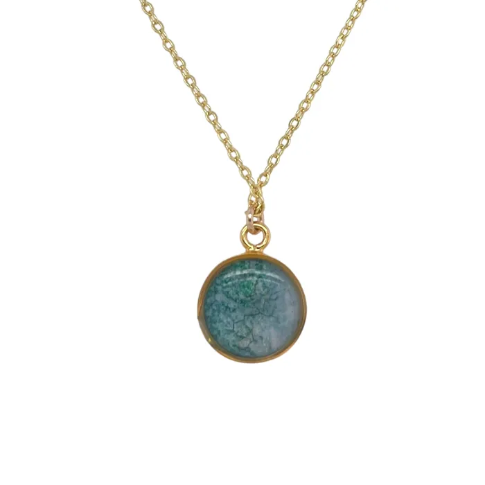 Michigan State Campus Rock Necklaces Amy Necklace Gold