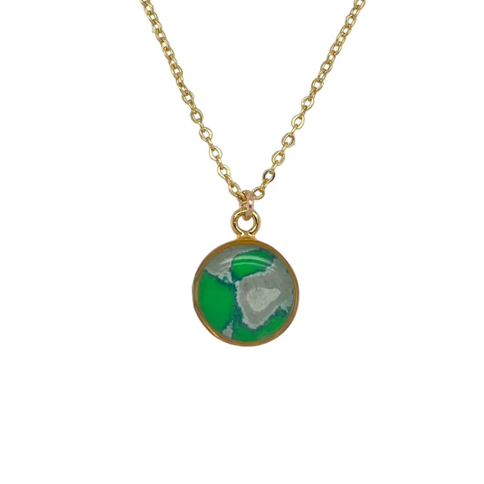 Michigan State Campus Rock Necklaces Amy Necklace Gold