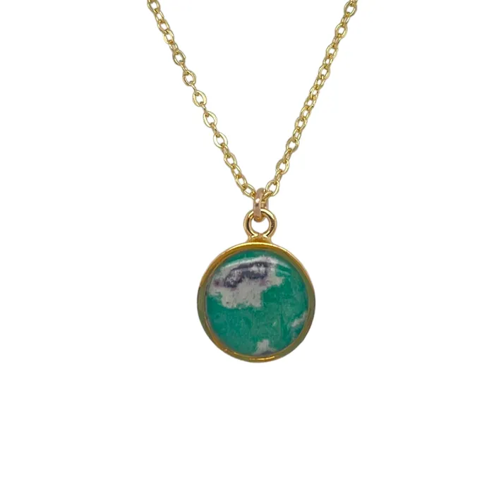Michigan State Campus Rock Necklaces Amy Necklace Gold