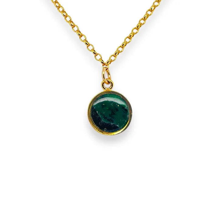 Michigan State Campus Rock Necklaces Amy Necklace Gold