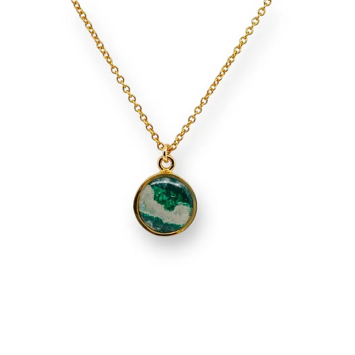 Michigan State Campus Rock Necklaces Amy Necklace Gold
