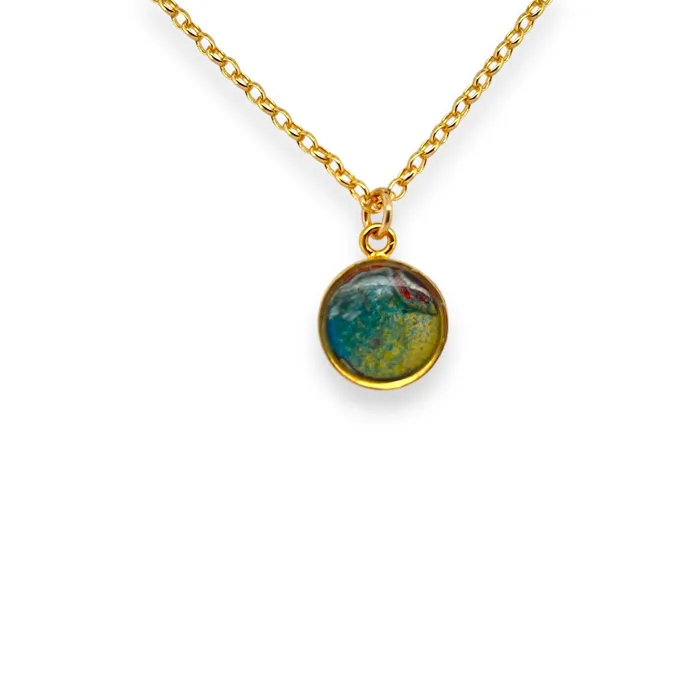 Michigan State Campus Rock Necklaces Amy Necklace Gold