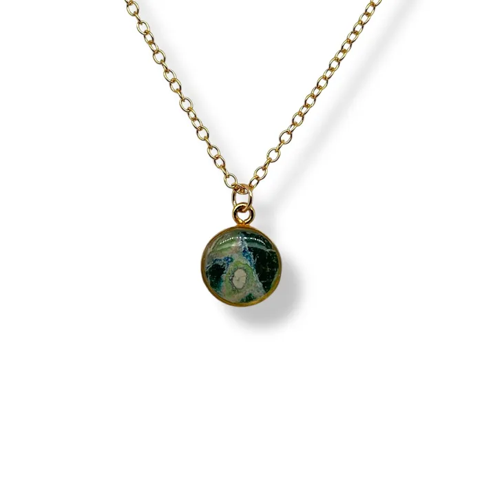 Michigan State Campus Rock Necklaces Amy Necklace Gold