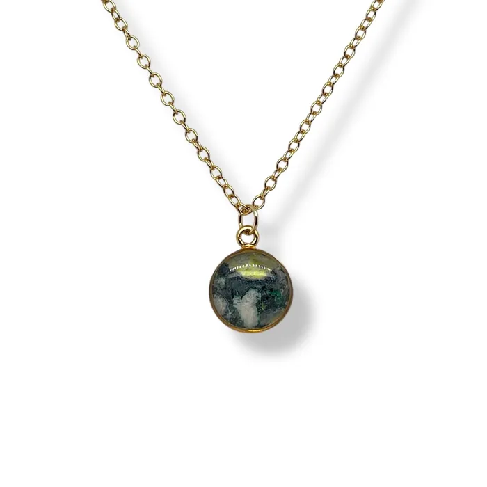 Michigan State Campus Rock Necklaces Amy Necklace Gold