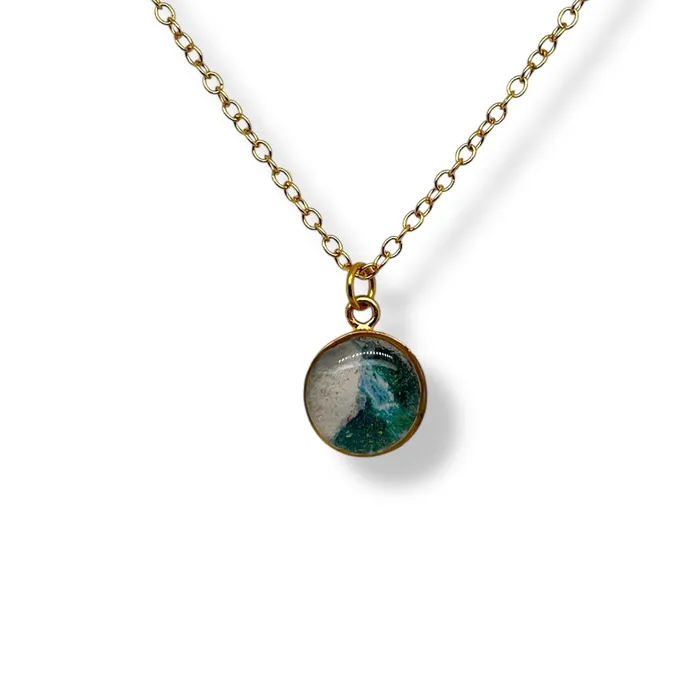 Michigan State Campus Rock Necklaces Amy Necklace Gold