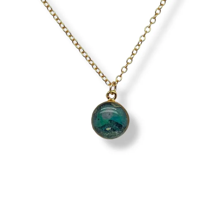 Michigan State Campus Rock Necklaces Amy Necklace Gold