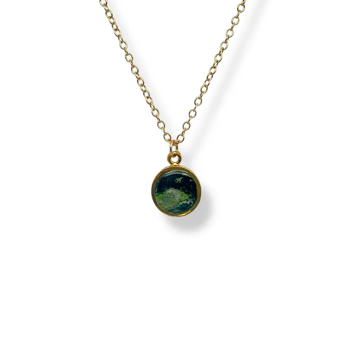 Michigan State Campus Rock Necklaces Amy Necklace Gold
