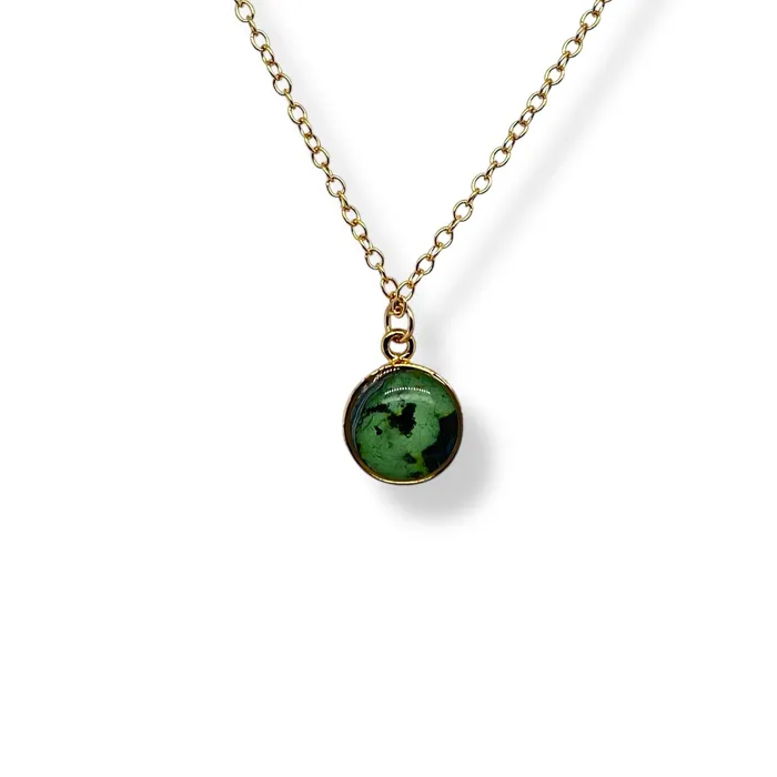 Michigan State Campus Rock Necklaces Amy Necklace Gold