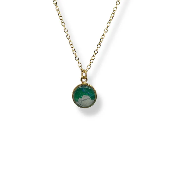 Michigan State Campus Rock Necklaces Amy Necklace Gold