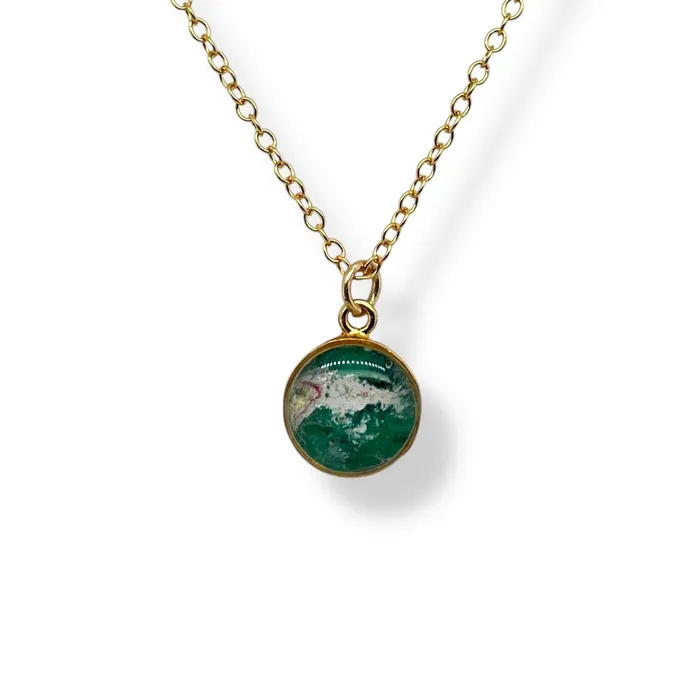 Michigan State Campus Rock Necklaces Amy Necklace Gold