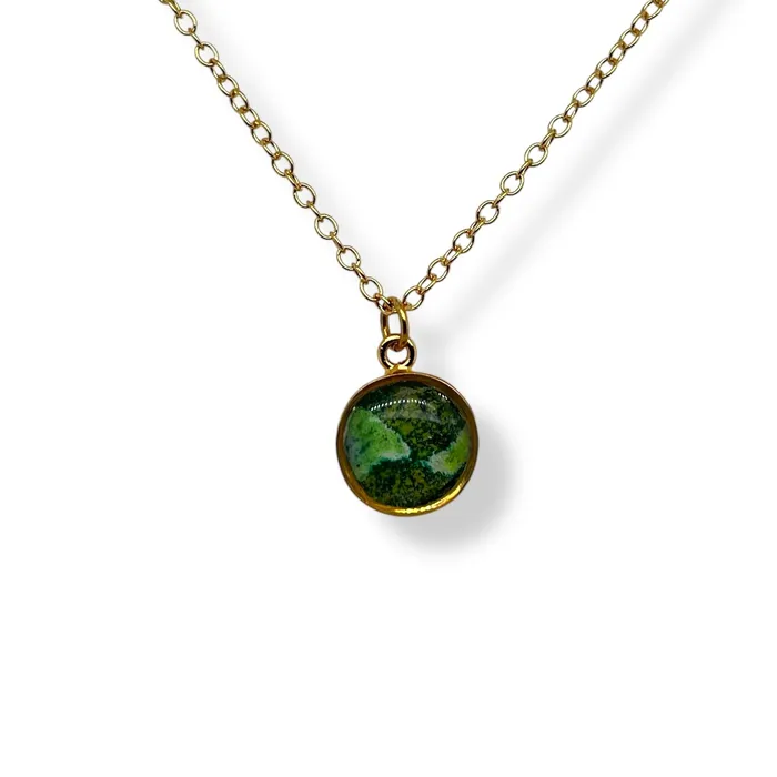 Michigan State Campus Rock Necklaces Amy Necklace Gold