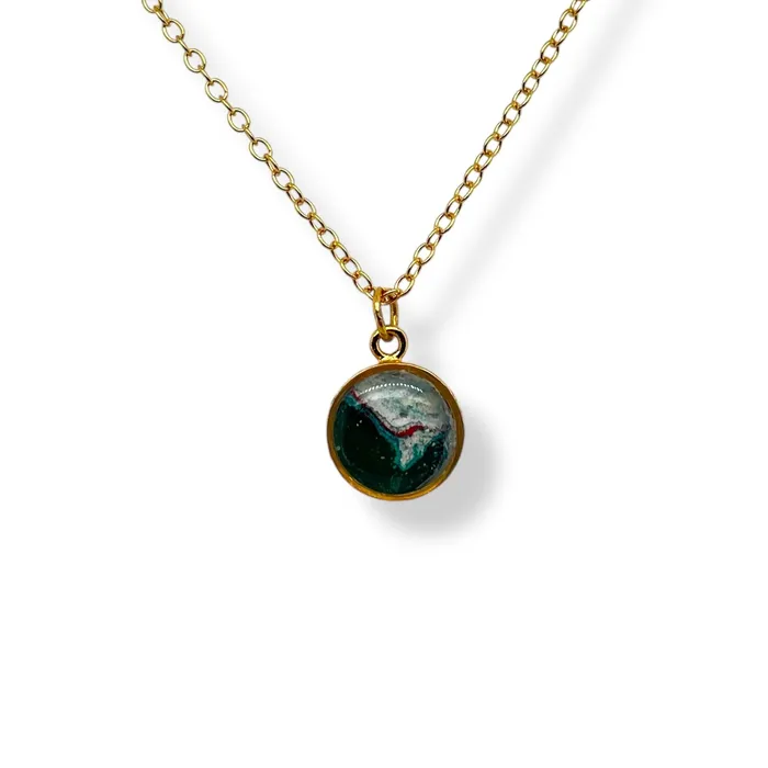 Michigan State Campus Rock Necklaces Amy Necklace Gold