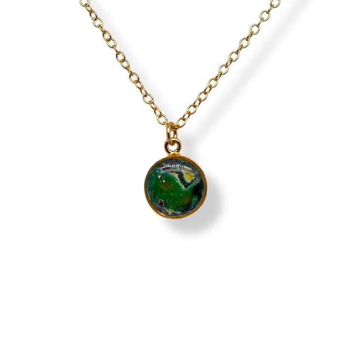 Michigan State Campus Rock Necklaces Amy Necklace Gold